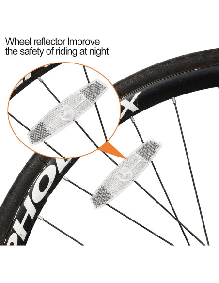 Kit de 6 Reflectores de Seguridad para Bicicleta Maitys Kit de 6 Reflectores de Seguridad para Bicicleta Maitys