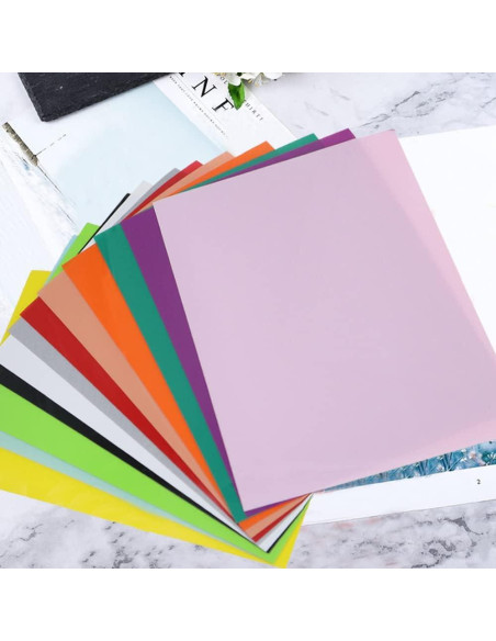 12 Hojas de Plástico Retráctil Yitexin 20x29cm Estilo A 12 Hojas de Plástico Retráctil Yitexin 20x29cm Estilo A