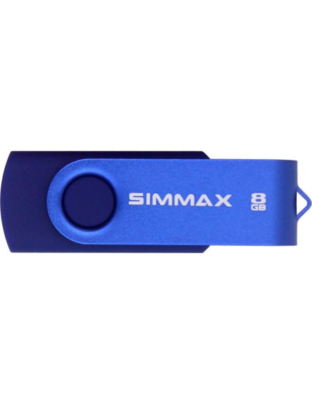 5 Piezas USB 2.0 8GB SIMMAX Memoria Flash Giratoria 5 Piezas USB 2.0 8GB SIMMAX Memoria Flash Giratoria