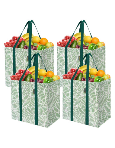 Bolsas de Compras Reutilizables Baleine 4 PK Foliage Antiguo