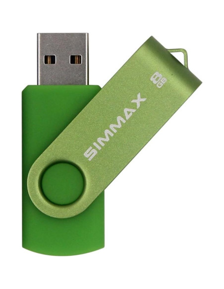 5 Piezas USB 2.0 8GB SIMMAX Memoria Flash Giratoria 5 Piezas USB 2.0 8GB SIMMAX Memoria Flash Giratoria