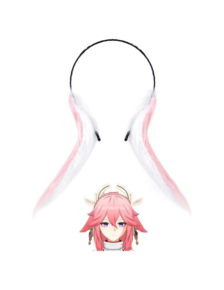 Orejas de Yae Miko Genshin Impact Hechas a Mano para Cosplay Orejas de Yae Miko Genshin Impact Hechas a Mano para Cosplay