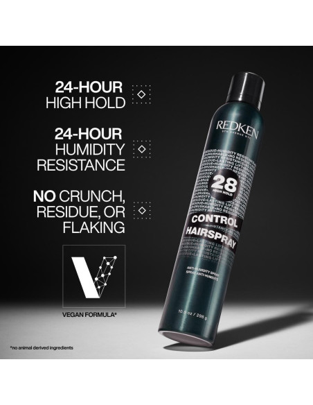 Laca de Control Redken 28 - Fijación 24h, Antifrizz, 56.7g Laca de Control Redken 28 - Fijación 24h, Antifrizz, 56.7g