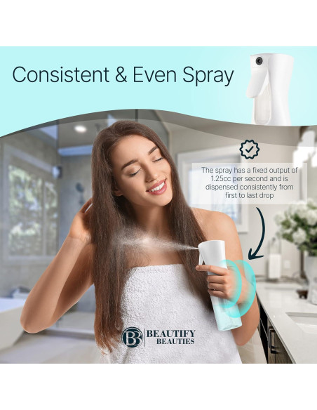 Botella Spray Continua BeautifyBeauties 192ml Negro Botella Spray Continua BeautifyBeauties 192ml Negro