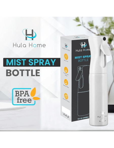 Botella Spray Hula Home 300ml Neblina Fina Continua Blanca Botella Spray Hula Home 300ml Neblina Fina Continua Blanca