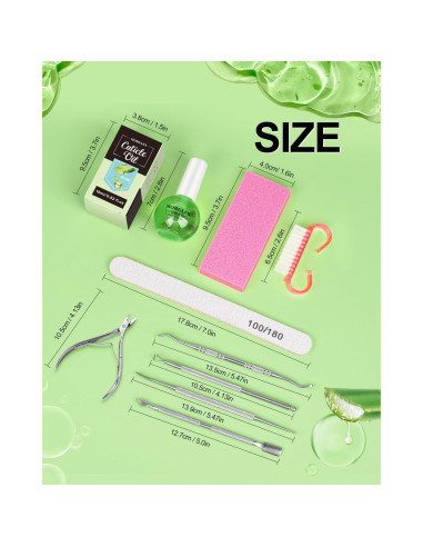 Kit de Cuidado de Uñas MORGLES con Aceite de Aloe Vera