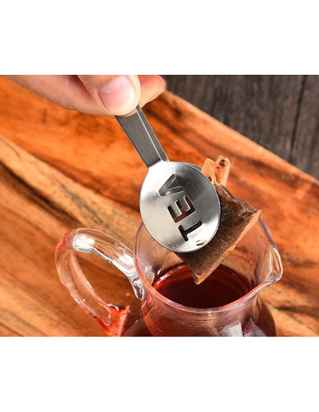 3 Pinzas de Acero Inoxidable Haishell para Bolsitas de Té 3 Pinzas de Acero Inoxidable Haishell para Bolsitas de Té