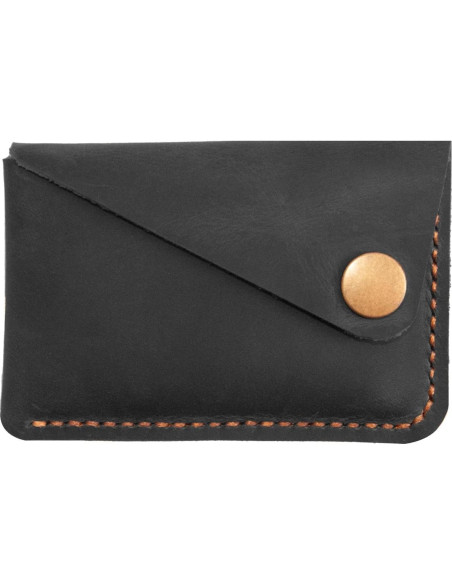 Billetera Minimalista de Cuero Turbosnail Negra - Soporte para Tarjetas Billetera Minimalista de Cuero Turbosnail Negra - Soporte para Tarjetas