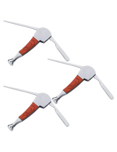 Juego de 3 Herramientas de Limpieza Mudder Acero Inoxidable 9cm