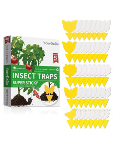 Trampas Pegajosas Amarillo 40 Pcs YourDaDa para Insectos