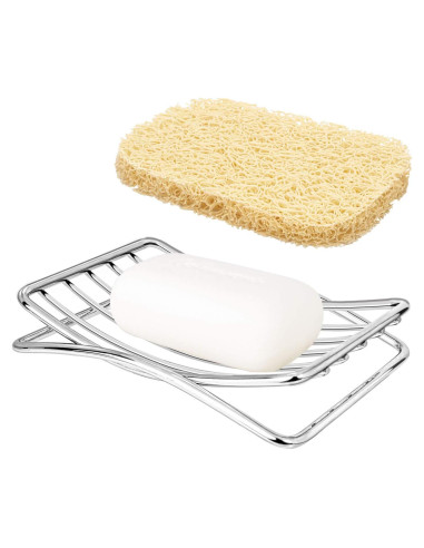Soporte de Jabón Inoxidable GUUKAR con Ahorra Jabón Beige