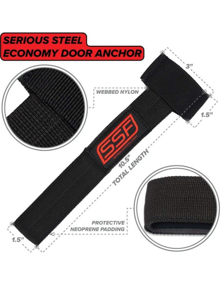 Banda de Resistencia Serious Steel Fitness 104 cm con Anclaje Banda de Resistencia Serious Steel Fitness 104 cm con Anclaje