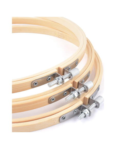 Aros de Bordado TINDTOP 8 Piezas 26 cm de Bambú Aros de Bordado TINDTOP 8 Piezas 26 cm de Bambú