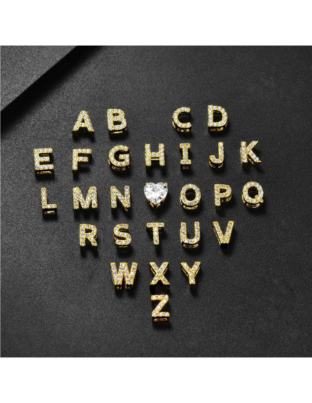 Pulsera de Tobillo de Oro 14K MYYOII con Iniciales CZ Ajustable Pulsera de Tobillo de Oro 14K MYYOII con Iniciales CZ Ajustable