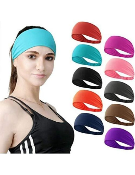 Cintas para el cabello DASUTA 10 PCS elásticas antideslizantes Cintas para el cabello DASUTA 10 PCS elásticas antideslizantes