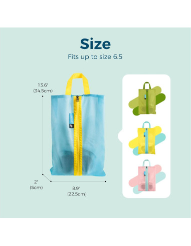 Bolsa de Zapatos Pack All Azul Resistente al Agua 34.5x22.5cm