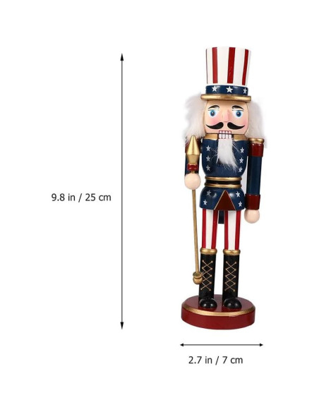Figuras de Soldados Cascanueces de Madera Ciieeo 25 cm Figuras de Soldados Cascanueces de Madera Ciieeo 25 cm