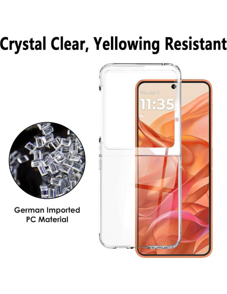 Funda delgada KEKBOXQ para Motorola Razr 2024/2025 con protector Funda delgada KEKBOXQ para Motorola Razr 2024/2025 con protector