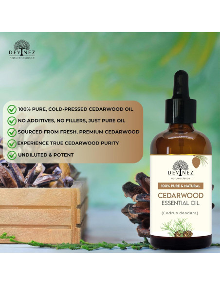 Aceite Esencial Madera de Cedro 30ml Devinez - Aromaterapia Aceite Esencial Madera de Cedro 30ml Devinez - Aromaterapia