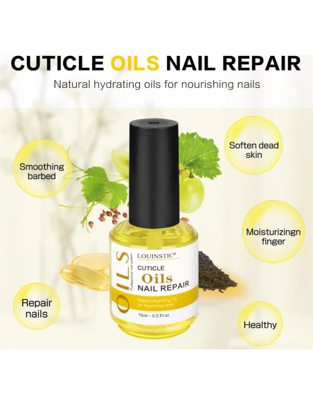 Removedor de Gel para Uñas LOUINSTIC 14.79ml + Aceite Cutículas 14.79ml Removedor de Gel para Uñas LOUINSTIC 14.79ml + Aceite Cutículas 14.79ml