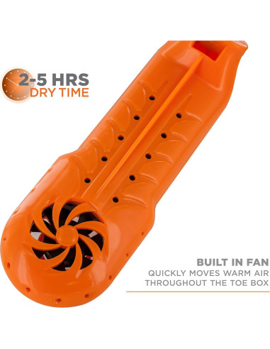 Secador de Calzado Portátil DryGuy Travel Dry DX - Naranja y Negro
