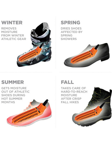 Secador de Calzado Portátil DryGuy Travel Dry DX - Naranja y Negro