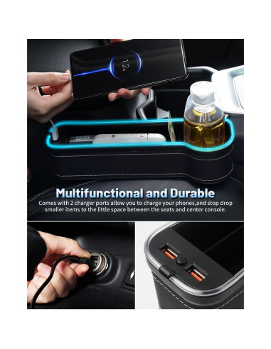 Organizador de Espacio para Asientos de Coche Shademax LED RGB