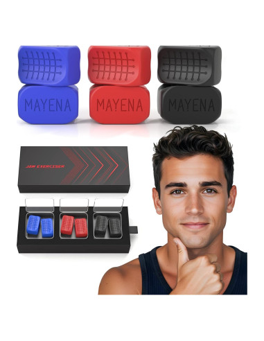 Ejercitador de Mandíbula Mayena Sports - Set de Silicona 3 Niveles