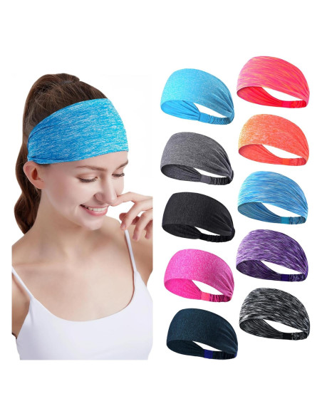 Diademas elásticas para mujer DASUTA - 10 colores, antideslizantes Diademas elásticas para mujer DASUTA - 10 colores, antideslizantes
