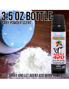 Agente 420 Spray Destruidor de Olores 99ml Mold Monster - Polvo de Bebé 2