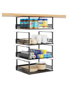 Cesta Bajo Estante iSPECLE - Paquete de 4 Cestas 30.5x25.1 cm