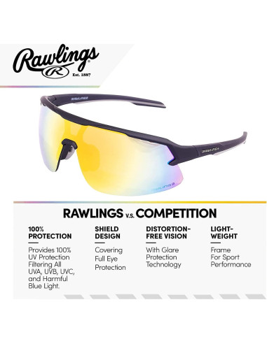 Gafas de sol deportivas Rawlings RY134 para jóvenes - Plegables