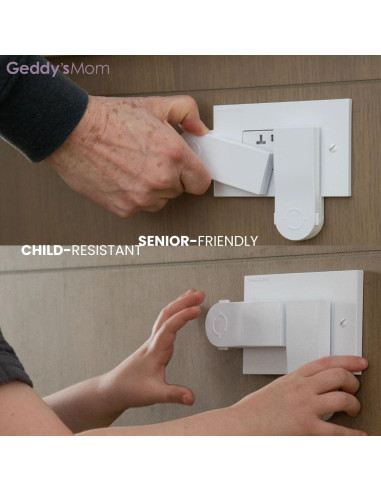Cubierta de Enchufe Duplex Geddy's Mom Auto-Cerrante 1 Tornillo
