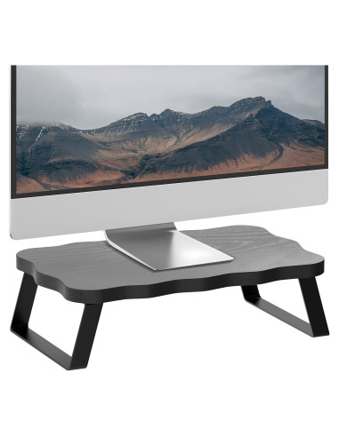 Soporte Elevador para Monitor ZORVIDSON 40x24x10 cm Negro