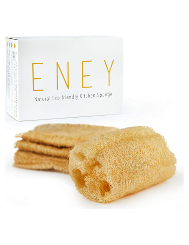 Esponjas de Cocina Ecológicas ENEY | 100% Biodegradables | Paquete de 4