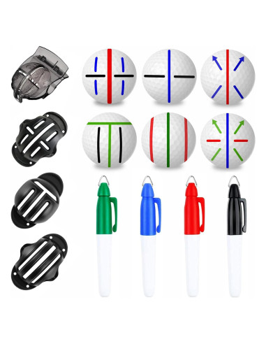 Juego de Marcadores de Pelotas de Golf PUFFINSING 8 Piezas