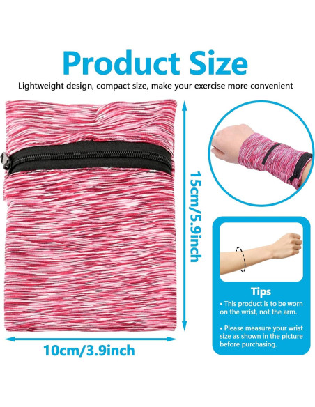 3 Carteras de Muñeca Yitexin para Teléfono, Transpirables y Ligeras 3 Carteras de Muñeca Yitexin para Teléfono, Transpirables y Ligeras