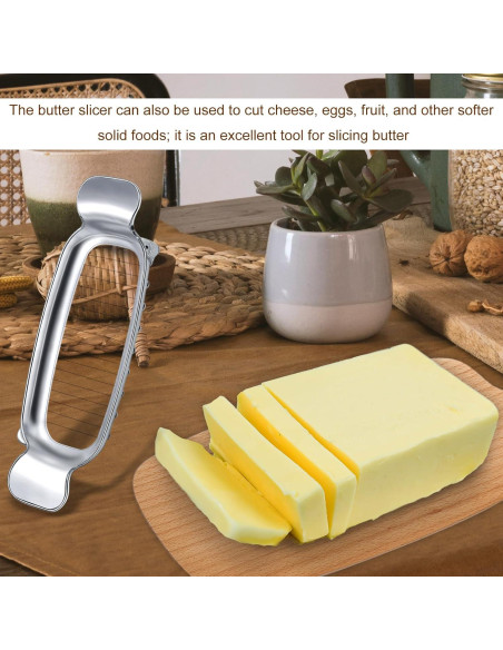 Cortador de Queso y Mantequilla Acero Inoxidable 19.5cm Cortador de Queso y Mantequilla Acero Inoxidable 19.5cm