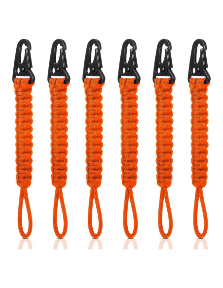 Set de 6 Llavero Paracord 550 Yoojahow Anaranjado 20.1 cm Set de 6 Llavero Paracord 550 Yoojahow Anaranjado 20.1 cm