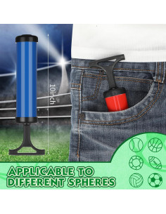 Kit de Bomba de Balón Shihanee 8" Portátil con Agujas y Boquillas 2