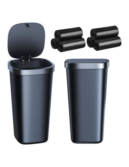 Paquete de 2 Mini Basureros para Auto xuenair 800ml Tapa Paquete de 2 Mini Basureros para Auto xuenair 800ml Tapa