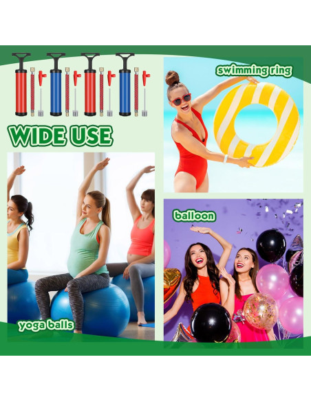 Kit de Bomba de Balón Shihanee 8" Portátil con Agujas y Boquillas Kit de Bomba de Balón Shihanee 8" Portátil con Agujas y Boquillas