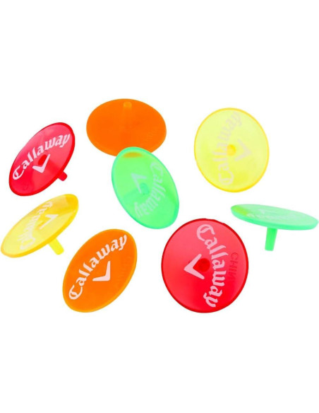 Marcadores de Pelotas de Golf Callaway Neon - Paquete de 8 Marcadores de Pelotas de Golf Callaway Neon - Paquete de 8
