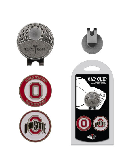 Clip de Gorra Team Golf Ohio State Buckeyes con 2 Marcadores Clip de Gorra Team Golf Ohio State Buckeyes con 2 Marcadores