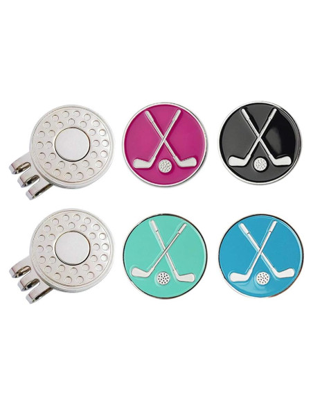 Marcadores de Pelotas de Golf GOLTERS con Clips para Gorra - 4 Unidades Marcadores de Pelotas de Golf GOLTERS con Clips para Gorra - 4 Unidades