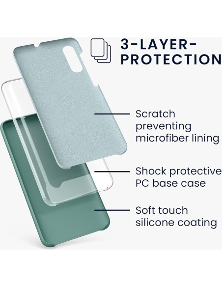 Funda de Silicona TPU KW-Mobile para Samsung Galaxy A50 - Noche Ártica Funda de Silicona TPU KW-Mobile para Samsung Galaxy A50 - Noche Ártica