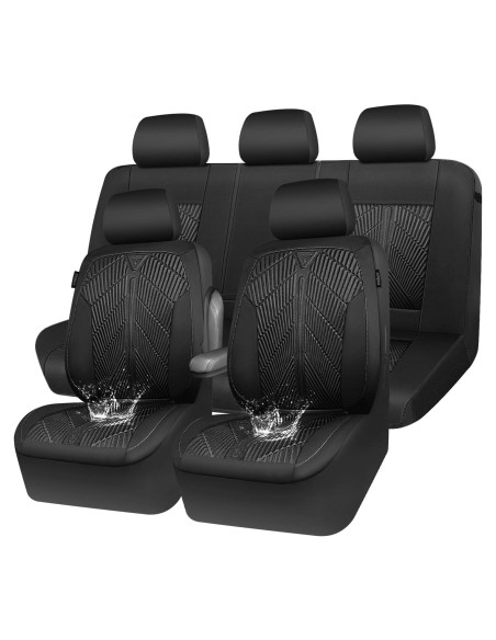 Fundas de Asiento Impermeables CAR PASS ZT888QS-BK1L5A Todo Negro Fundas de Asiento Impermeables CAR PASS ZT888QS-BK1L5A Todo Negro
