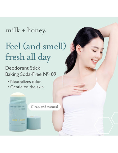Desodorante natural milk + honey No. 09 73.93 g - Lavanda y árbol de té