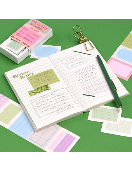 Stickers Grandes Monolike Big Wow - Set 48 Piezas Papel Stickers Grandes Monolike Big Wow - Set 48 Piezas Papel
