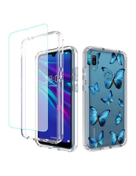 Funda Huawei Y6 2019 con Protector de Pantalla Templado Funda Huawei Y6 2019 con Protector de Pantalla Templado